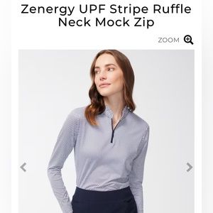 NWT! Zenergy Ruffle Zip Shirt from Chico’s